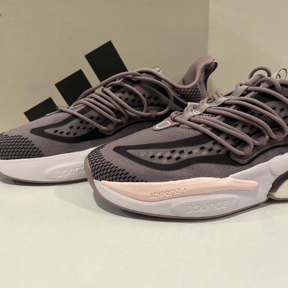 NIB Adidas Lifestyle Alphaboost Running Shoe Purple Size 8.5 - Picture 8 of 9